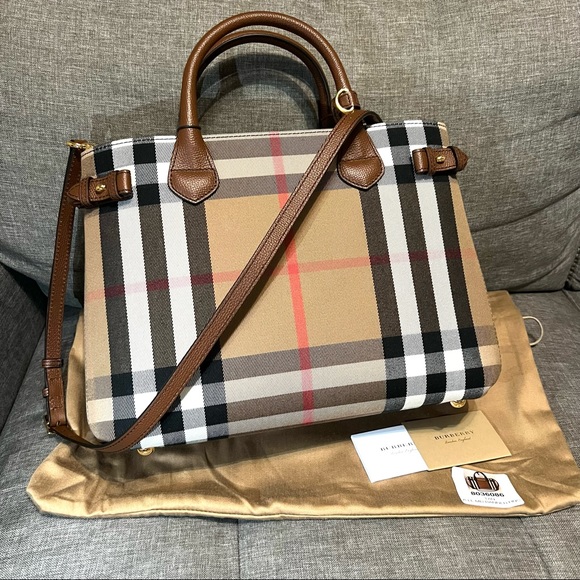 Burberry medium Banner House Check shoulder bag - Picture 4 of 12